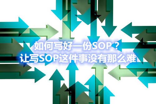 如何寫好一份SOP？讓寫SOP這件事沒有那么難(圖1)