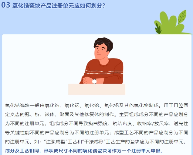 氧化鋯瓷塊產(chǎn)品注冊單元應如何劃分(圖2)