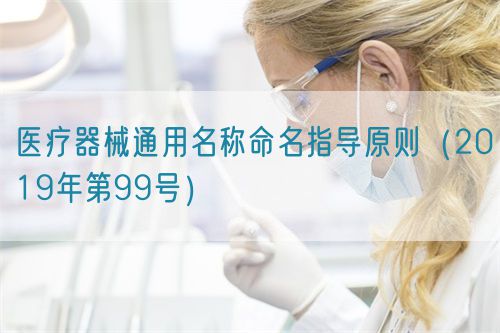 醫(yī)療器械通用名稱命名指導(dǎo)原則(2019年第99號(hào))(圖1) 醫(yī)療器械通用名稱命名指導(dǎo)原則(2019年第99號(hào))(圖1)
